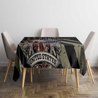 Custom Remembrance Day Tablecloth American Eagle With USA Flags - Wonder Print Shop