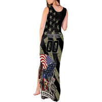 Custom Remembrance Day Tank Maxi Dress American Eagle With USA Flags - Wonder Print Shop