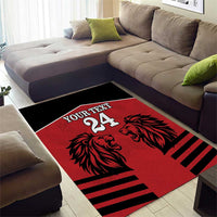 Custom Kenya Rugby Area Rug African Lion Unique Style - Wonder Print Shop