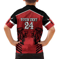 Custom Kenya Rugby Family Matching Long Sleeve Bodycon Dress and Hawaiian Shirt African Lion Unique Style - Wonder Print Shop