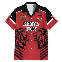 Custom Kenya Rugby Family Matching Mermaid Dress and Hawaiian Shirt African Lion Unique Style - Wonder Print Shop