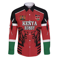 Custom Kenya Rugby Family Matching Mermaid Dress and Hawaiian Shirt African Lion Unique Style - Wonder Print Shop