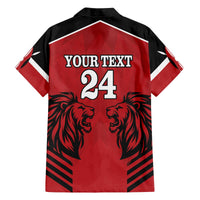 Custom Kenya Rugby Family Matching Off The Shoulder Long Sleeve Dress and Hawaiian Shirt African Lion Unique Style - Wonder Print Shop