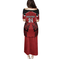 Custom Kenya Rugby Family Matching Puletasi and Hawaiian Shirt African Lion Unique Style - Wonder Print Shop