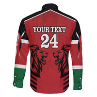 Custom Kenya Rugby Family Matching Short Sleeve Bodycon Dress and Hawaiian Shirt African Lion Unique Style - Wonder Print Shop