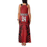 Custom Kenya Rugby Family Matching Tank Maxi Dress and Hawaiian Shirt African Lion Unique Style - Wonder Print Shop