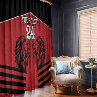 Custom Kenya Rugby Window Curtain African Lion Unique Style - Wonder Print Shop