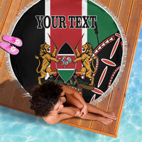Personalized Kenya Independence Day Beach Blanket Let Us All Pull Together - Wonder Print Shop