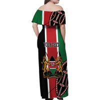 Personalized Kenya Independence Day Family Matching Off Shoulder Maxi Dress and Hawaiian Shirt Let Us All Pull Together - Wonder Print Shop