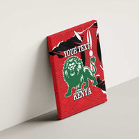 Personalized Kenya Independence Day Canvas Wall Art Angry Lion - Happy Jamhuri Day 1963 - Wonder Print Shop