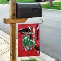 Personalized Kenya Independence Day Garden Flag Angry Lion - Happy Jamhuri Day 1963 - Wonder Print Shop