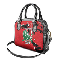 Personalized Kenya Independence Day Shoulder Handbag Angry Lion - Happy Jamhuri Day 1963