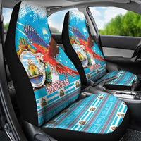 Honduras Christmas Car Seat Cover Scarlet Macaw Feliz Navidad - Wonder Print Shop