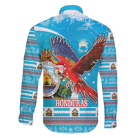 Honduras Christmas Family Matching Mermaid Dress and Hawaiian Shirt Scarlet Macaw Feliz Navidad - Wonder Print Shop