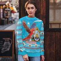 Honduras Christmas Ugly Christmas Sweater Scarlet Macaw Feliz Navidad - Wonder Print Shop