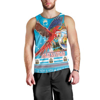 Honduras Christmas Men Tank Top Scarlet Macaw Feliz Navidad - Wonder Print Shop