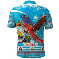 Honduras Christmas Polo Shirt Scarlet Macaw Feliz Navidad - Wonder Print Shop