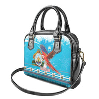 Honduras Christmas Shoulder Handbag Scarlet Macaw Feliz Navidad