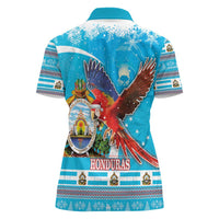 Honduras Christmas Women Polo Shirt Scarlet Macaw Feliz Navidad - Wonder Print Shop