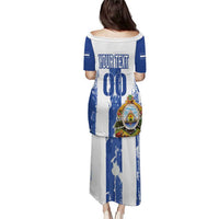 Custom Honduras Football Puletasi Los Catrachos Grunge Style - Wonder Print Shop
