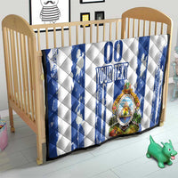 Custom Honduras Football Quilt Los Catrachos Grunge Style - Wonder Print Shop