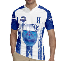 Custom Honduras Football Rugby Jersey Los Catrachos Grunge Style - Wonder Print Shop