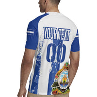 Custom Honduras Football Rugby Jersey Los Catrachos Grunge Style - Wonder Print Shop