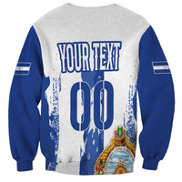 Custom Honduras Football Sweatshirt Los Catrachos Grunge Style - Wonder Print Shop