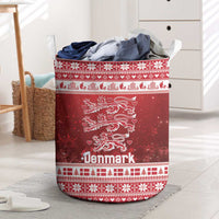 Denmark Christmas Laundry Basket Three Danish Lions - Wonder Print Shop