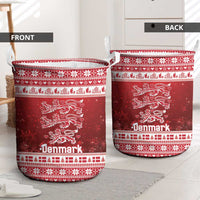 Denmark Christmas Laundry Basket Three Danish Lions - Wonder Print Shop