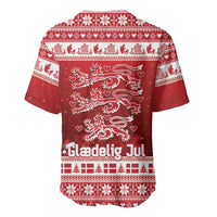 Denmark Christmas Baseball Jersey Three Danish Lions - Wonder Print Shop