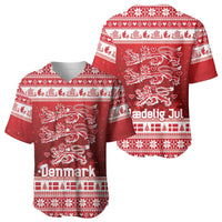 Denmark Christmas Baseball Jersey Three Danish Lions - Wonder Print Shop