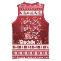 Denmark Christmas Basketball Jersey Three Danish Lions - Wonder Print Shop