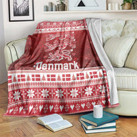 Denmark Christmas Blanket Three Danish Lions - Wonder Print Shop