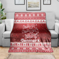 Denmark Christmas Blanket Three Danish Lions - Wonder Print Shop