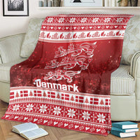 Denmark Christmas Blanket Three Danish Lions - Wonder Print Shop