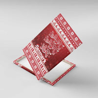 Denmark Christmas Canvas Wall Art Three Danish Lions - Wonder Print Shop