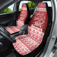 Denmark Christmas Car Seat Cover Three Danish Lions - Wonder Print Shop