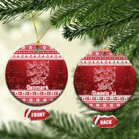 Denmark Christmas Ceramic Ornament Three Danish Lions - Wonder Print Shop