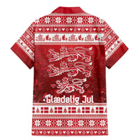 Denmark Christmas Family Matching Mermaid Dress and Hawaiian Shirt Three Danish Lions - Wonder Print Shop