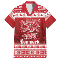 Denmark Christmas Hawaiian Shirt Three Danish Lions - Wonder Print Shop