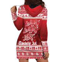 Denmark Christmas Hoodie Dress Three Danish Lions - Wonder Print Shop