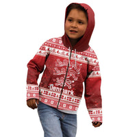 Denmark Christmas Kid Hoodie Three Danish Lions - Wonder Print Shop