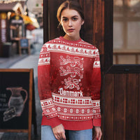 Denmark Christmas Ugly Christmas Sweater Three Danish Lions - Wonder Print Shop