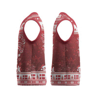 Denmark Christmas Knitted V-Neck Vest Three Danish Lions - Wonder Print Shop