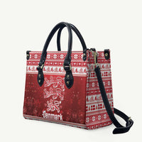 Denmark Christmas Leather Bag Three Danish Lions - Wonder Print Shop