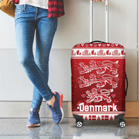 Denmark Christmas Luggage Cover Three Danish Lions - Wonder Print Shop