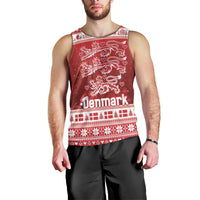 Denmark Christmas Men Tank Top Three Danish Lions - Wonder Print Shop