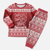 Denmark Christmas Pajama Set Three Danish Lions - Wonder Print Shop