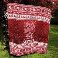 Denmark Christmas Quilt Three Danish Lions - Wonder Print Shop
